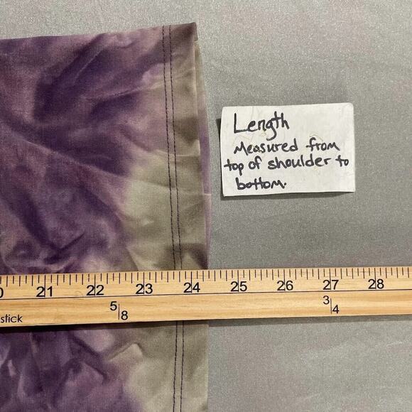 Venezia Womens Plus Size 14 16W Embroidered Tie Dye Y2K Stretch Top Fairy Grunge - Picture 9 of 9